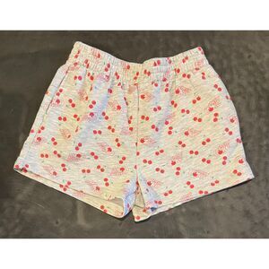 Coca-Cola Cherry Coke Women's Lounge Shorts Gray Cherry Logo Sz M